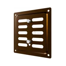 Решетка вентиляционная ЭРА 100х100 коричневый (1010MER Metallic brown)