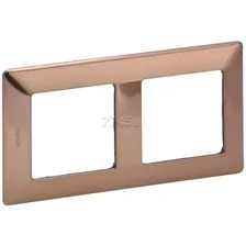 Рамка Legrand Valena Life 2 поста (медь)