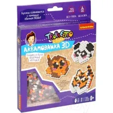 Развивающая игра Bondibon Аквамозаика 3D 3 фигуры Обезьянка, тигр, панда / ВВ5253