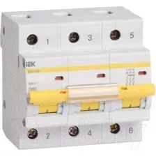 Выключатель автоматический IEK ВА 47-100 3Р 25А 10кА D / MVA40-3-025-D