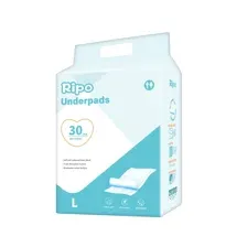 Пеленки одноразовые впитывающие RIPO, L (60х60 см), 30 шт+товарный чек