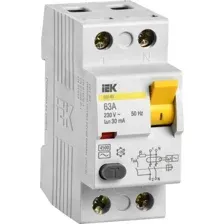 Устройство защитного отключения IEK ВД1-63 2P 63А 30mA MDV10-2-063-030