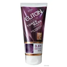 Тонирующая маска для волос "Elitan" (тон: 3.61, элитный аметист)