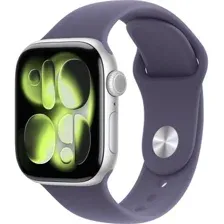 APPLE WATCH SERIES 11 42 ММ MEU74ZP/A (СЕРЕБРИСТЫЙ/ФИОЛЕТОВЫЙ, СИЛИКОНОВЫЙ РЕМЕШОК M/L)