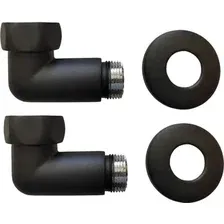 Американка Ростела угловая для п/с 3/4" х 3/4" г/ш 741SCH0505Ral9005 (черный)