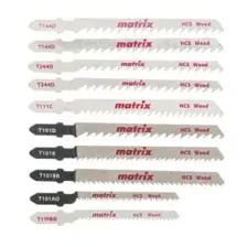 Набор пилок для лобзика по дереву (10 шт.) T-SET1007 Matrix 78249