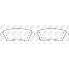 Тормозные колодки дисковые задняя ось NIBK PN0649
