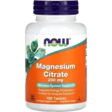 Now Foods Magnesium Citrate 200 мг 100 таблеток