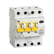 Дифавтомат IEK АВДТ34 3P+N C20 30мА (MAD22-6-020-C-30)