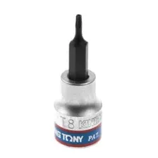 Головка торцевая 3/8" с вставкой-битой TORX T8х50 мм с отверстием KING TONY 302708