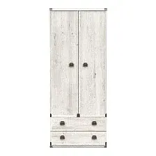 Шкаф распашной Black Red White Индиана JSZF 2d2s (с полками, сосна каньон)