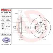 ДИСК ТОРМОЗНОЙ CITRON JUMPER I Bus 230P 0294-0 BREMBO 09830311