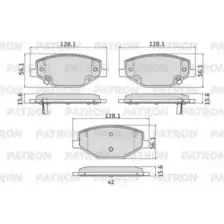 Тормозные колодки дисковые передняя ось PATRON PBP270