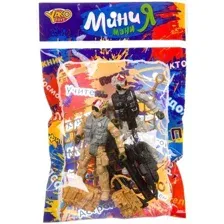 Игровой набор Yako Мини МаниЯ Военный с 2 спецназовцами и собакой К93739