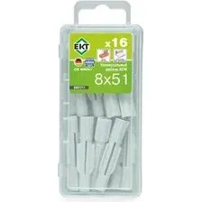 Дюбель универсальный ЕКТ KEW UDD 8x51 / B007211 (16шт, нейлон)