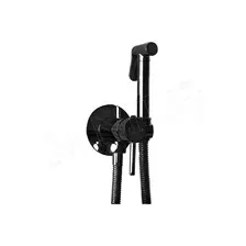Смеситель встраиваемый Rea Loop Lungo black metallic REA-B5656 с гигиеническим душем (черный)