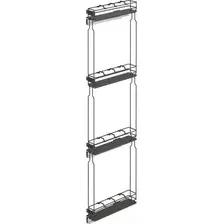 Бутылочница Starax Nova 150 S-2918-A (правое крепление, антрацит)