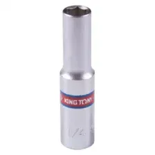 KING TONY Головка торцевая глубокая шестигранная 1/4', 9/32', дюймовая 223508S