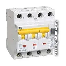 Дифференциальный автомат IEK АВДТ 34 C25 30мА MAD22-6-025-C-30