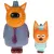 Игрушка для ванной Капитошка Три Кота папа и Коржик LX18006