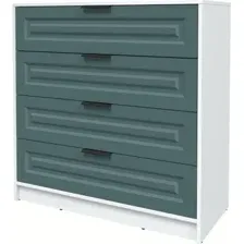 Комод Интерлиния Концепт КТ-К100 Деко (белый платинум/верде)