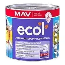 Эмаль MAV Ecol ПФ-115 0.8 кг (ярко-синий)