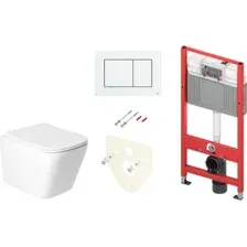 Унитаз подвесной Saniteco KW-9004WS + TECE Kit 9400413
