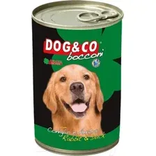 Влажный корм для собак Adragna Dog&Co кусочки кролика и утки в соусе (405г)