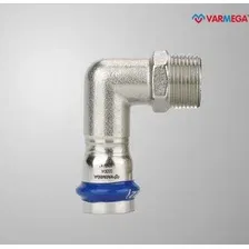 Фитинг Varmega Угольник раструбный Inox Press с наружной резьбой 22x1/2" VM715002204