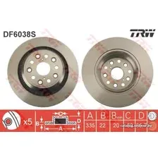 Тормозной диск TRW DF6038S