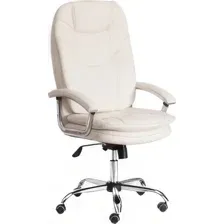 Кресло офисное Tetchair Softy Lux кожзам (белый)