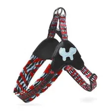Шлейка United Pets для собак Complete me L 51 x 44-58 см, красная зебра