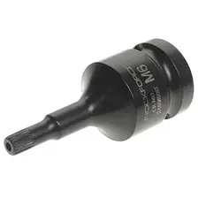 Головка-бита SPLINE ударная M6 с отверстием, 1/2 RF-24806006T ROCK FORCE