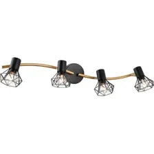 Спот Ambrella light TR8658/4 BK/GD (черный/золото)