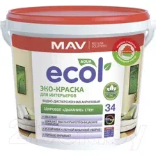 Краска MAV Ecol ВД-АК-2034 (5л, белый матовый)