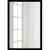 Зеркало EMZE Прямоугольное 50x70 DK4002.CHE (черный)