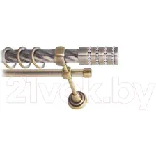 Карниз для штор Lm Decor Барамелла 117 2р витой 25/16мм (антик, 3.2м)