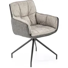 Стул поворотный Halmar K523 серый/черный