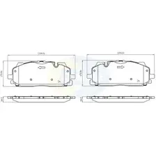 Тормозные колодки дисковые передняя ось COMLINE CBP02443