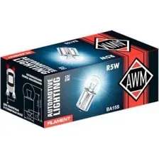 Лампа накаливания AWM R5W 12V 5W BA15S AWM 410300010