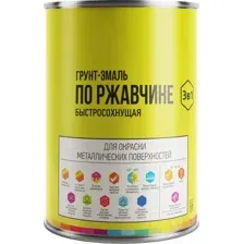 Грунт-эмаль Lida По ржавчине быстросохнущая (1кг, красно-коричневый)