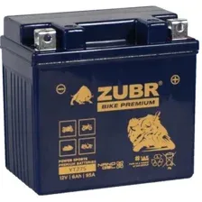 Мотоциклетный аккумулятор Zubr Premium YTZ7S R+ (6 А·ч)