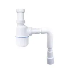 Сифон для умывальника без выпуска с гибкой трубой 1 1/4"- 40/50 мм AV ENGINEERING (AVE129748)