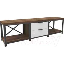 Тумба Hype Mebel Хельга 150x40 (черный-дуб галифакс олово)