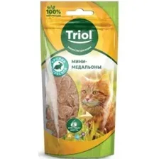 Triol Мини-медальоны из кролика с треской для кошек 40 г