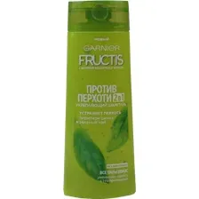 Шампунь для волос Garnier Fructis, укрепляющий, против перхоти, 2 в 1, 250 мл