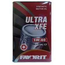 Моторное масло Favorit Ultra XFE 5W40 API SN/CF Metal / 54394 (5л)