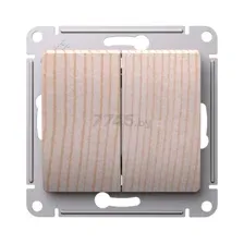 Выключатель двухклавишный скрытый SYSTEME (SCHNEIDER) ELECTRIC Glossa (GSL001551)