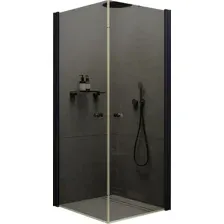 Душевой уголок MaybahGlass MGY-1300-6 (графитовое стекло/черный)