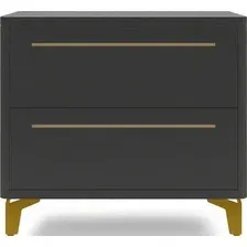 Тумба Shtabe Royal 5203 эко (черный/золото/р.золото)
